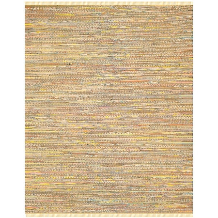 Safavieh Rag Rectangle Hand Woven Rug Yellow & Multi Color- 10 x 14 ft. RAR121H-10